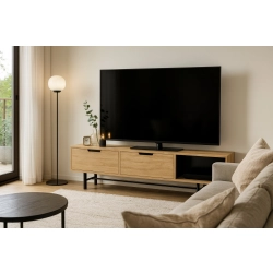 Szafka RTV-53 Drewno Lite Dąb Loft Lakier Rozmiary od 100 cm do 200 cm PREMIUM